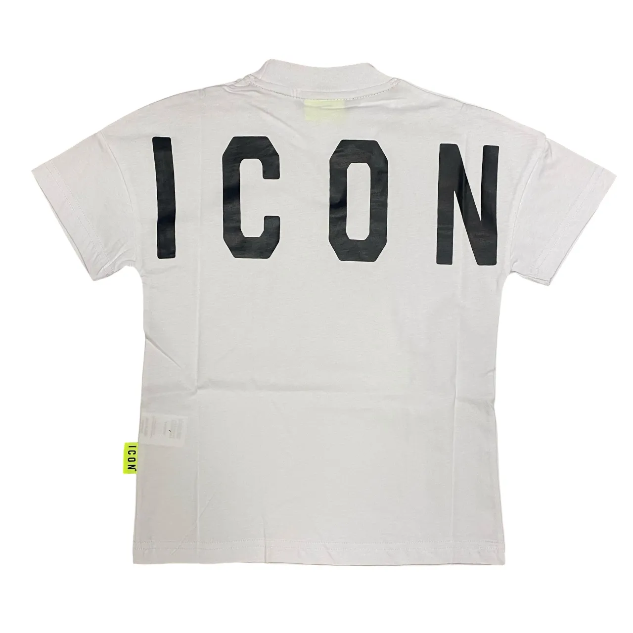 Icon maglietta manica corta junior con stampa dietro IBKS00584 bianco