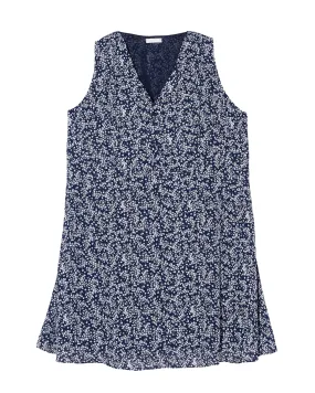 Indianapolis A-Line Dress | Navy / White