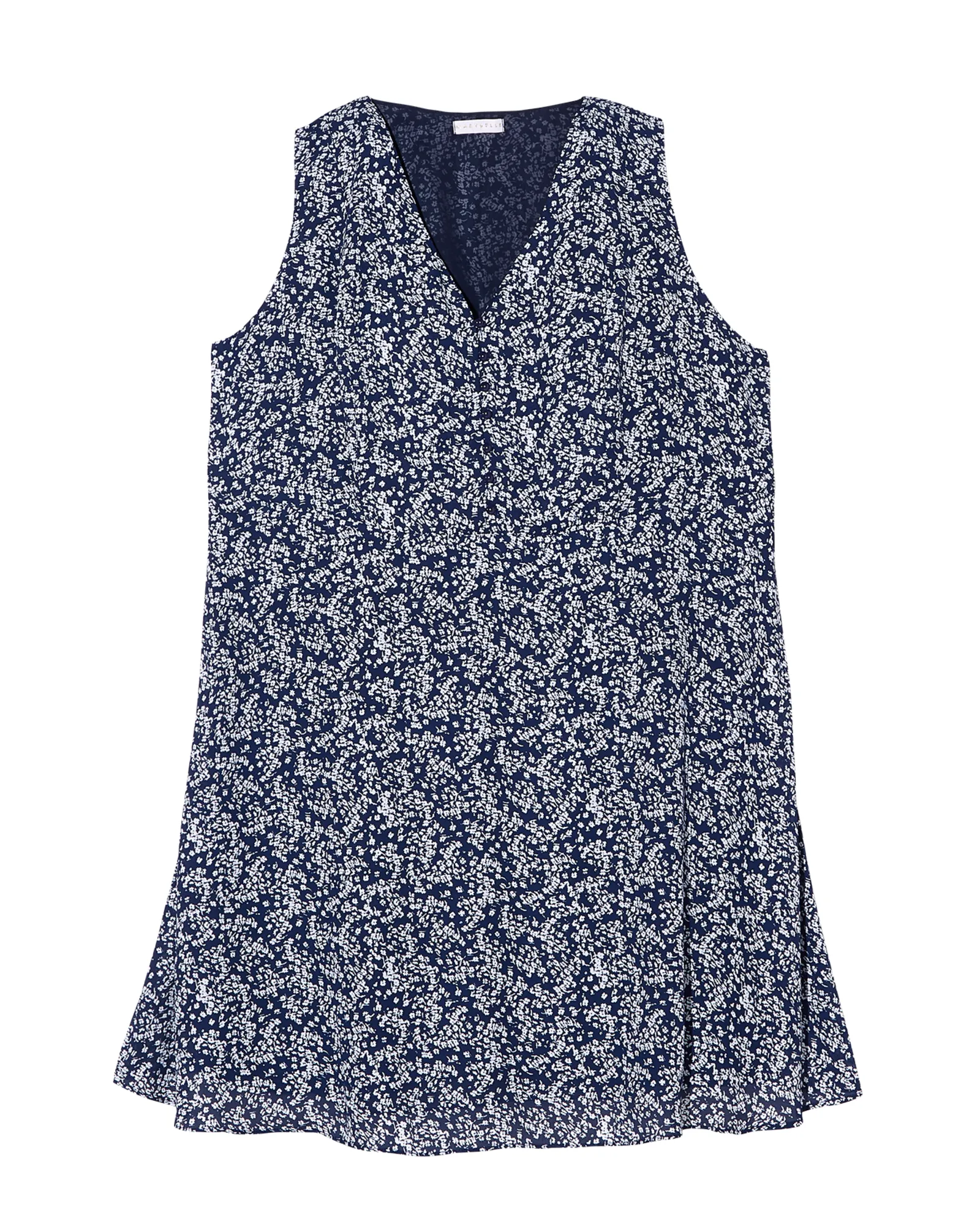 Indianapolis A-Line Dress | Navy / White