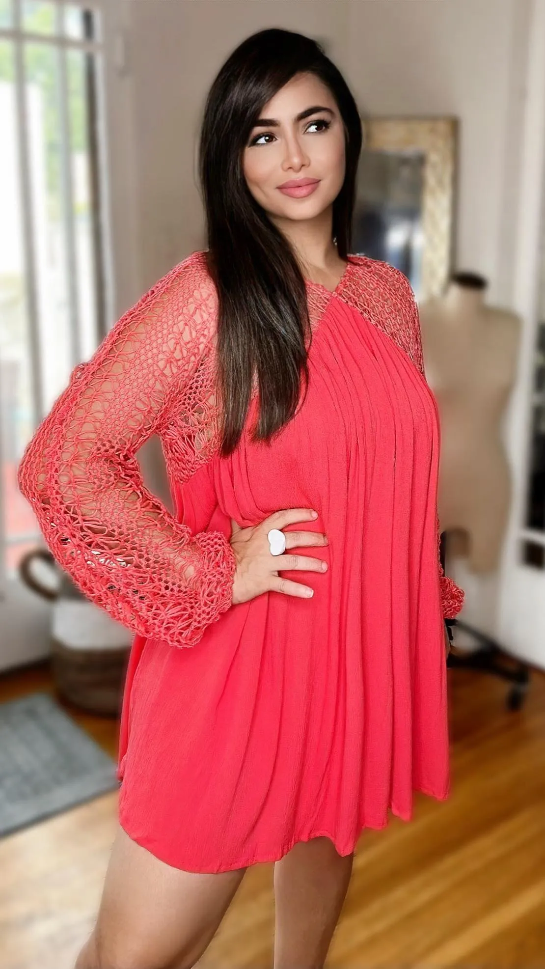 Karina Statement Sleeves Babydoll