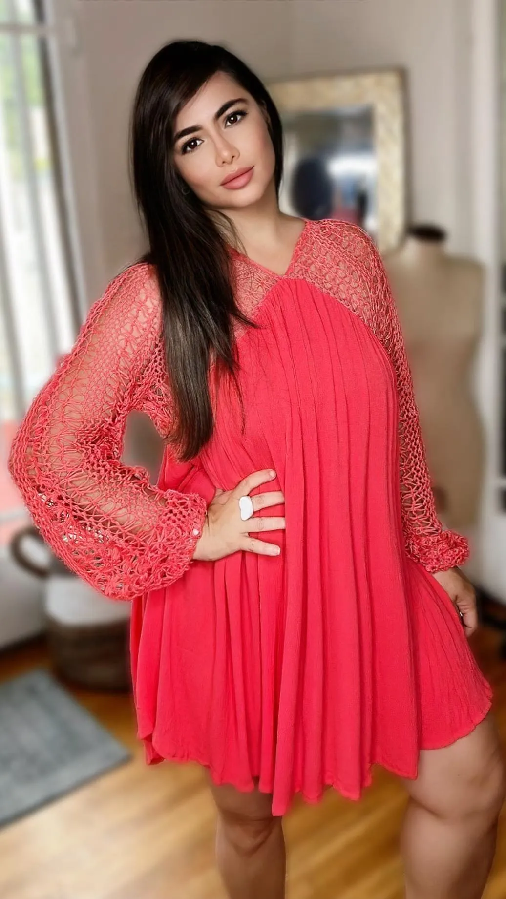 Karina Statement Sleeves Babydoll