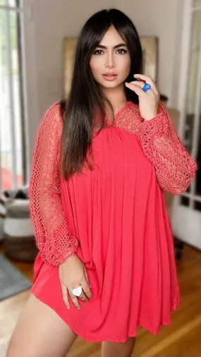 Karina Statement Sleeves Babydoll
