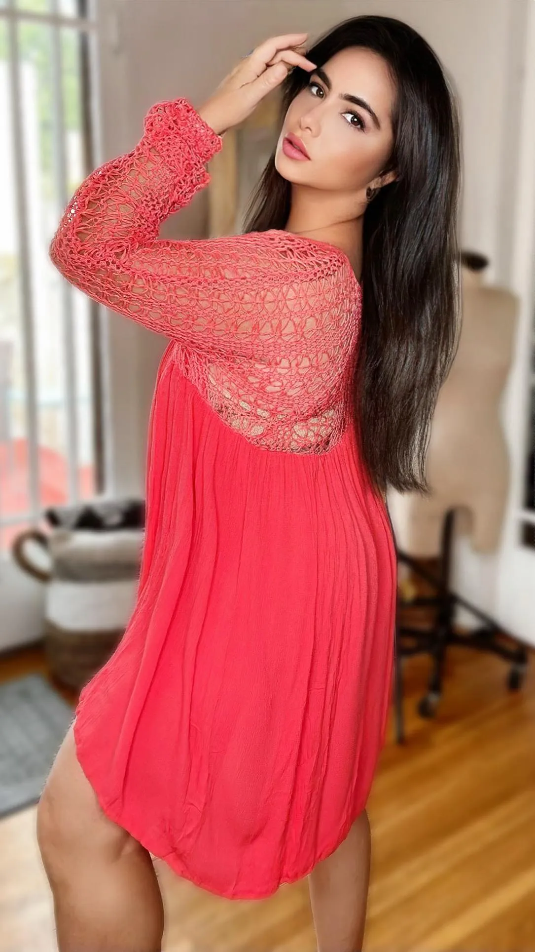 Karina Statement Sleeves Babydoll