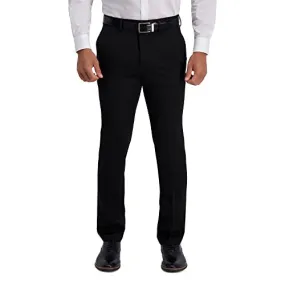 Kenneth Cole Men's Slim Fit Heather Dress Pant, Black, 32W x 29L