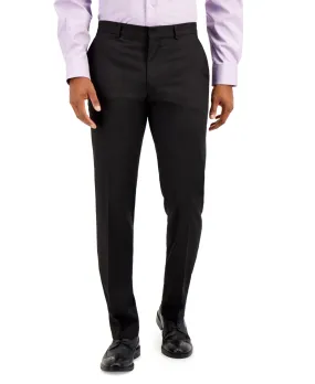 Kenneth Cole Reaction Mens Slim fit Dress Pants 30 / 32 Black Solid