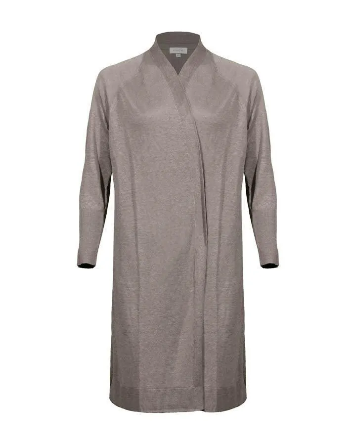 Kinross Cashmere Linen Duster Cardigan