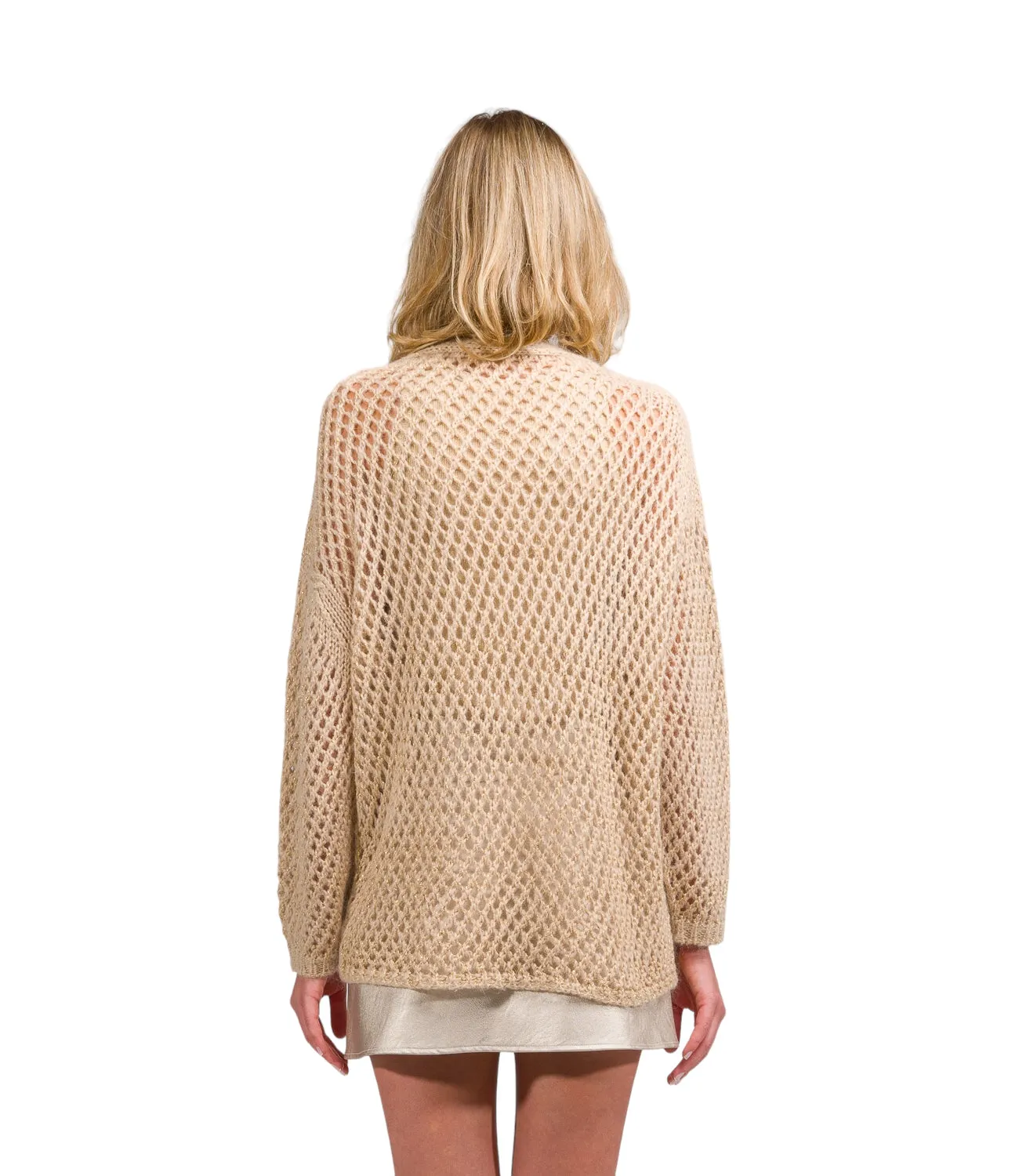 Kontatto beige cardigan
