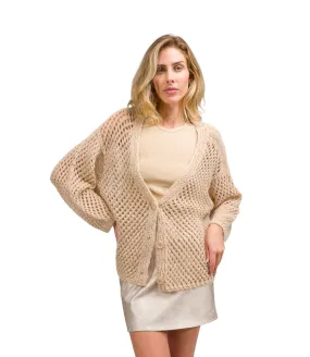 Kontatto beige cardigan