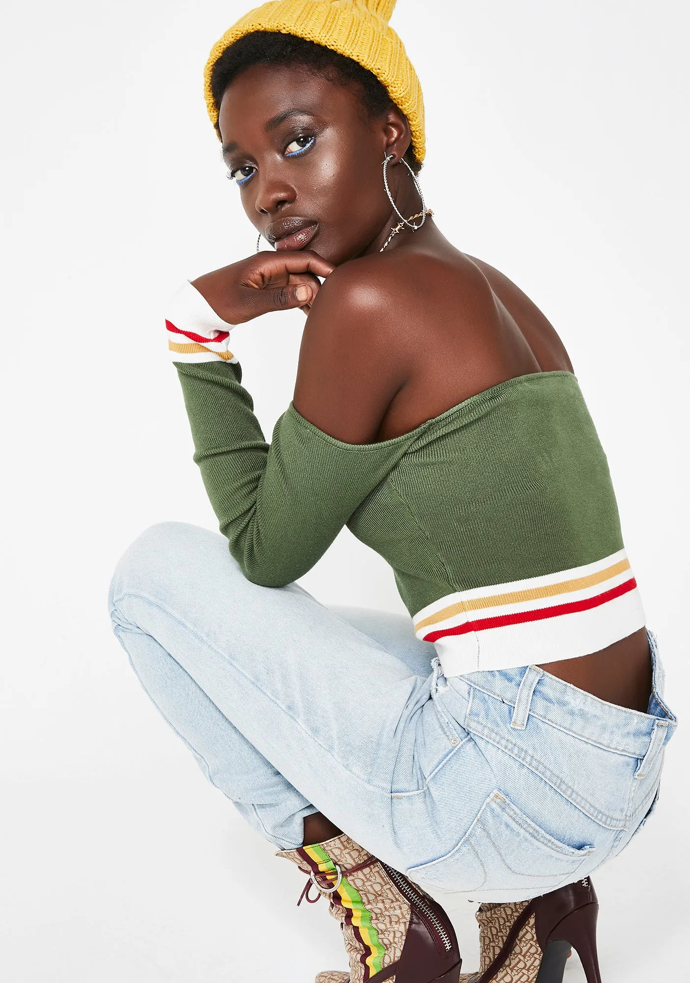 Kush Real Talk Crop Sweater