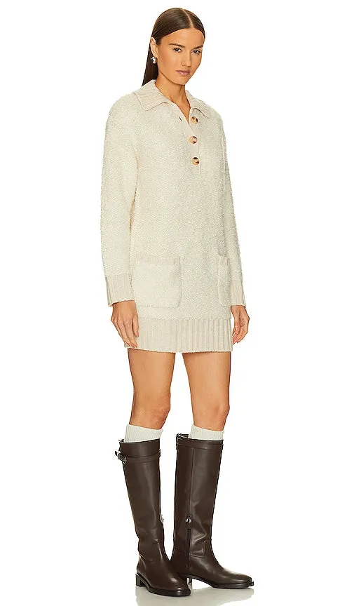 L'Academie Shayne Sweater Dress in Ivory