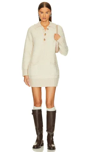 L'Academie Shayne Sweater Dress in Ivory