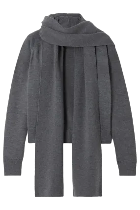 Layered Wool Cardigan