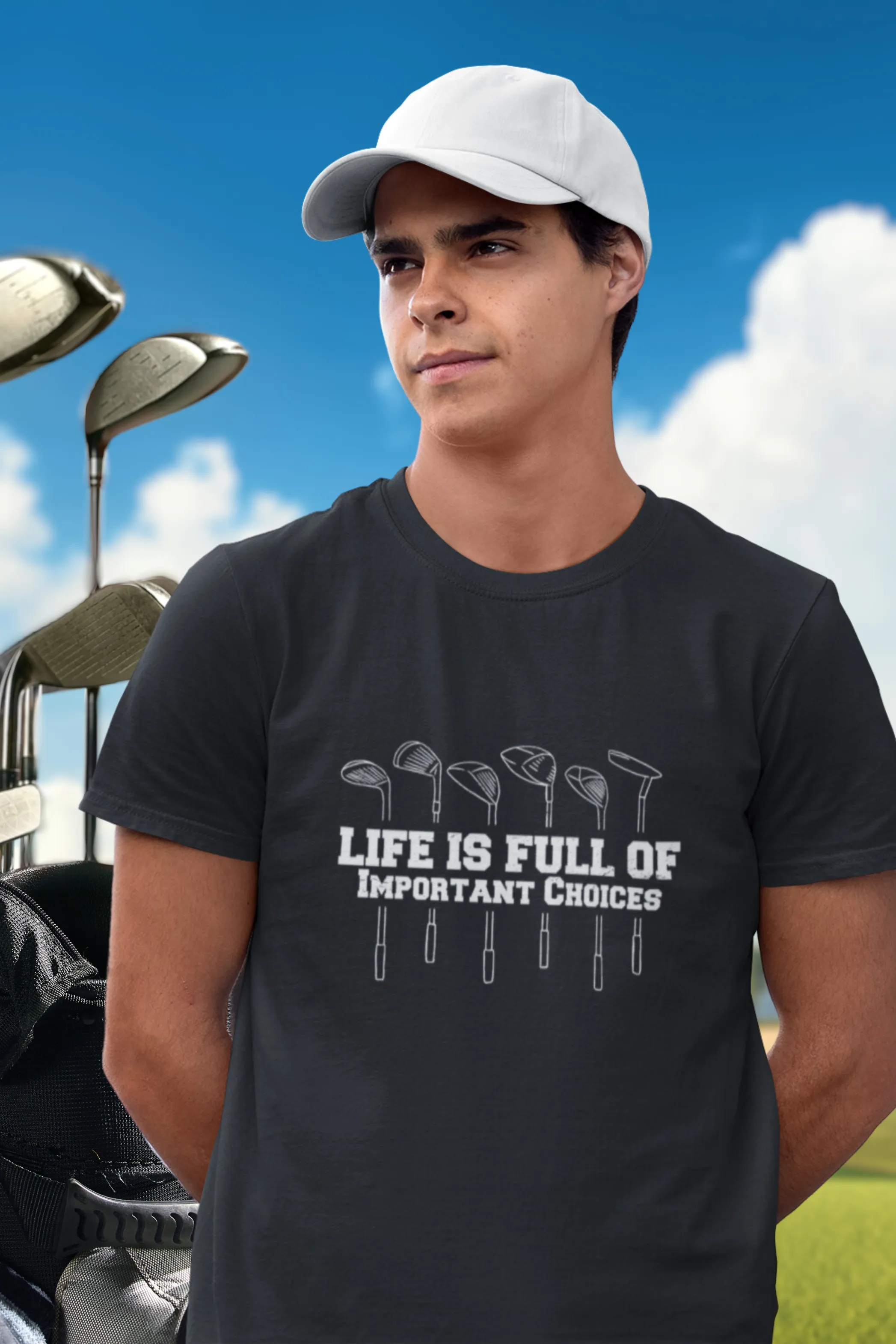 Life is Full Of Important Choices Printed T-shirt for men