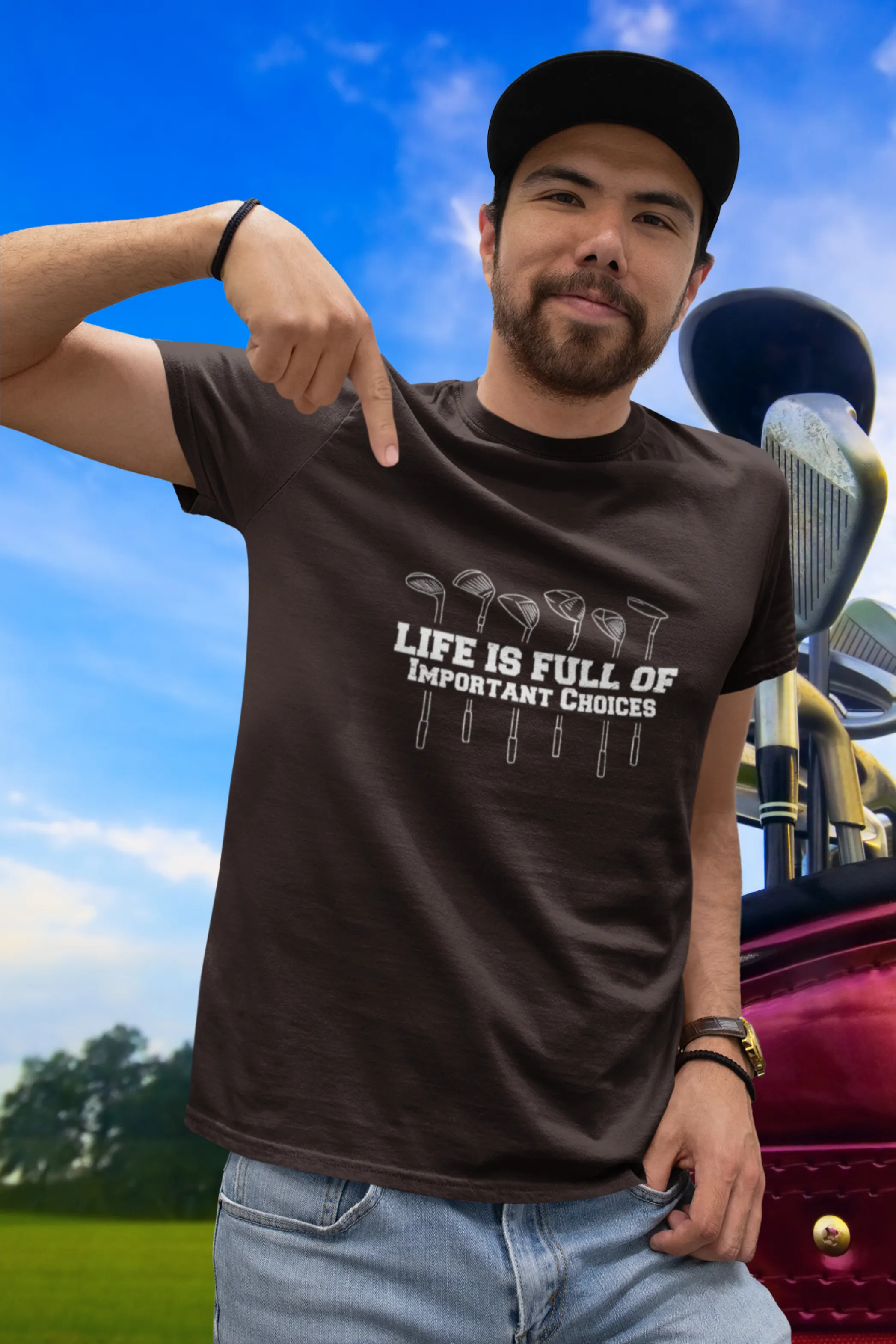 Life is Full Of Important Choices Printed T-shirt for men