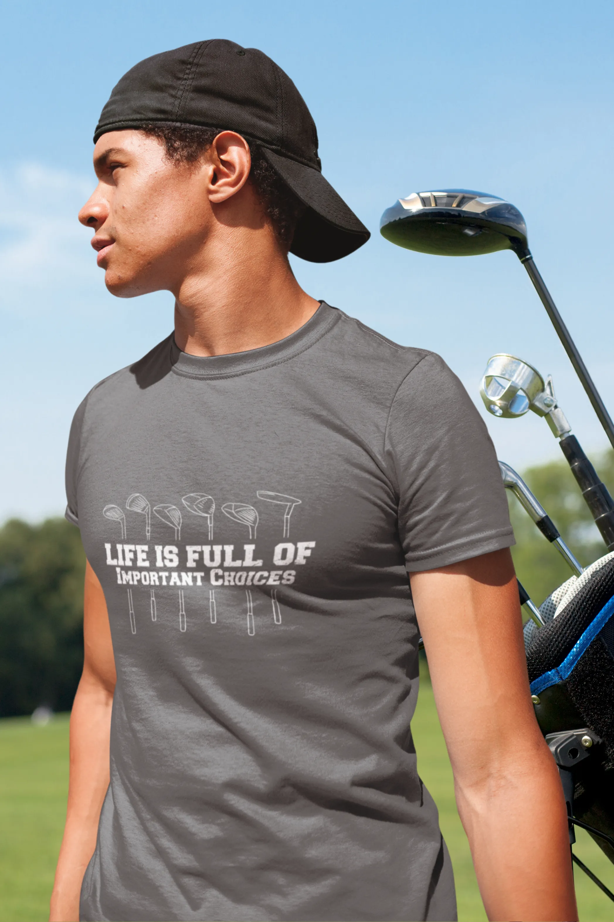 Life is Full Of Important Choices Printed T-shirt for men