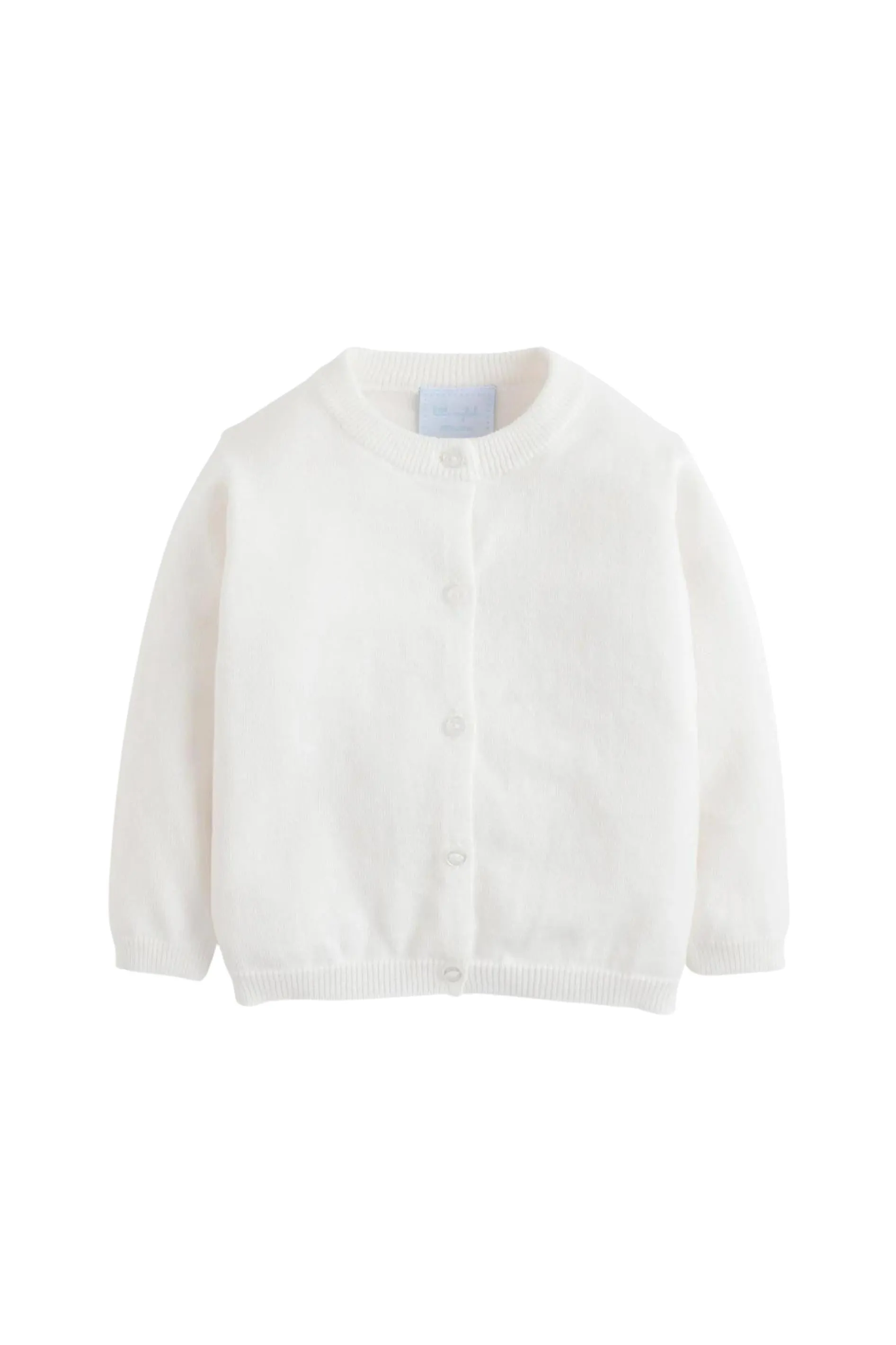 Little English - White Essential Cardigan