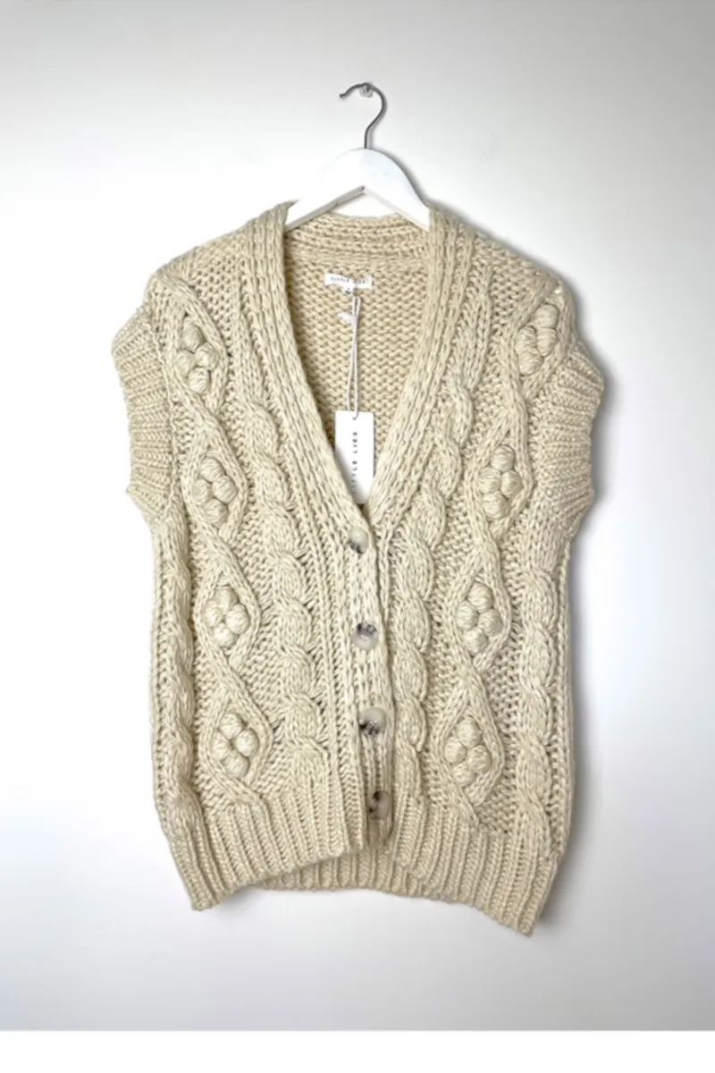 Little Lies - Georgia Vest Ivory