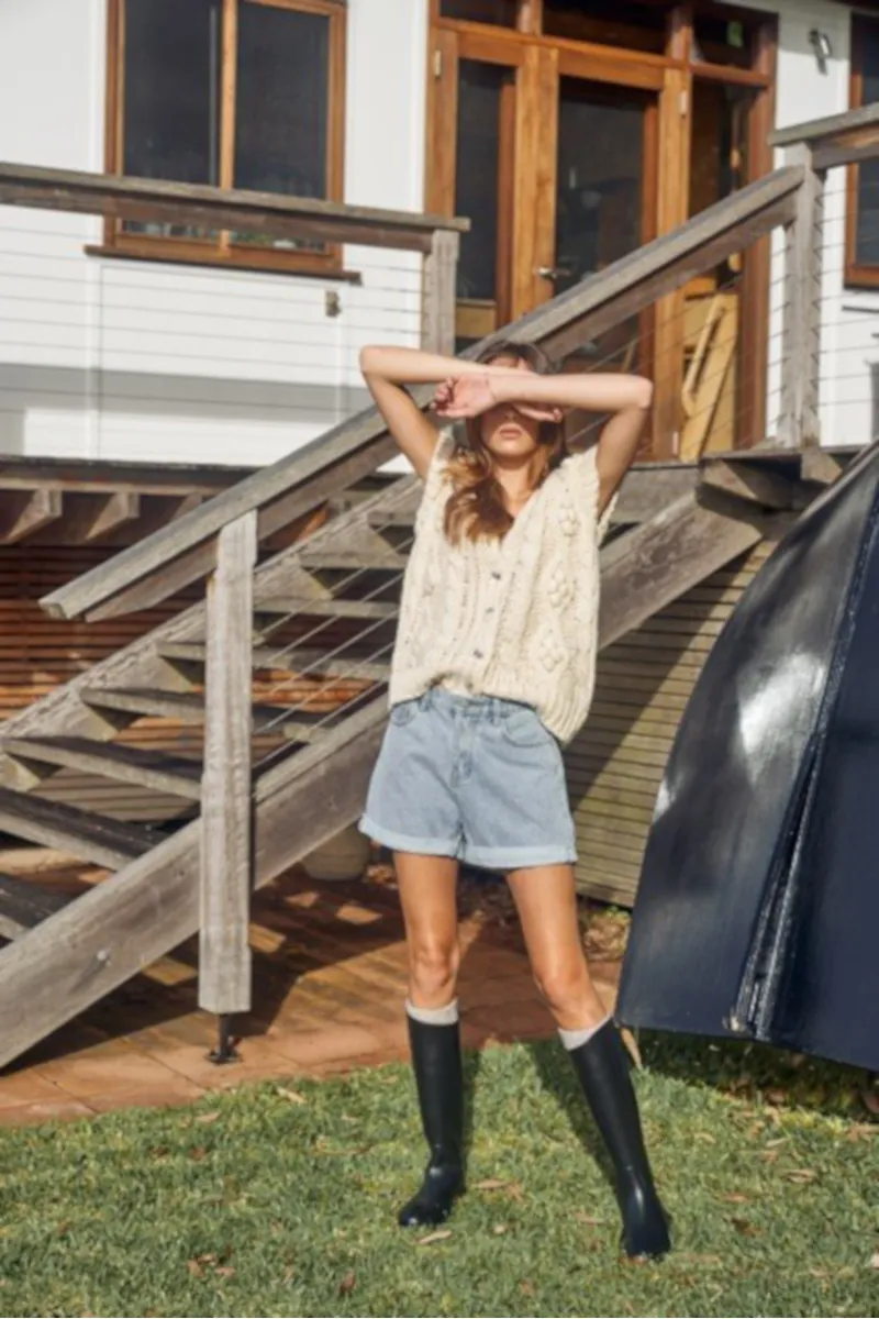 Little Lies - Georgia Vest Ivory