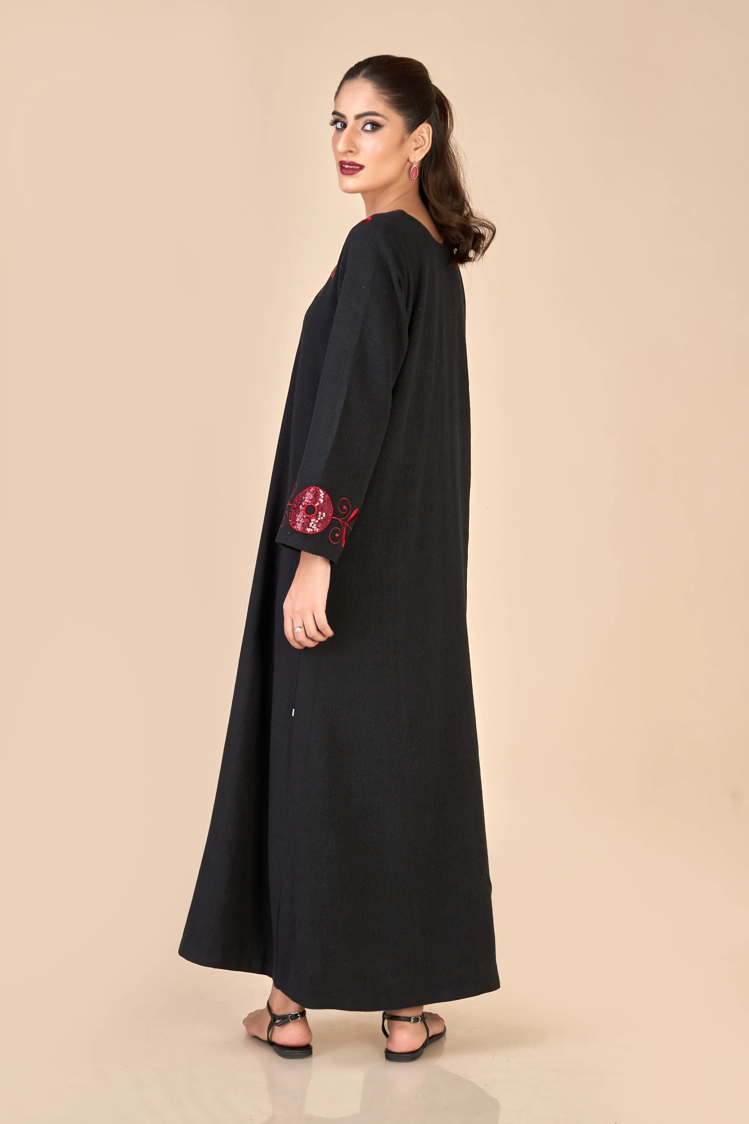 LONG DRESS (EMBROIDERED) W24-F43