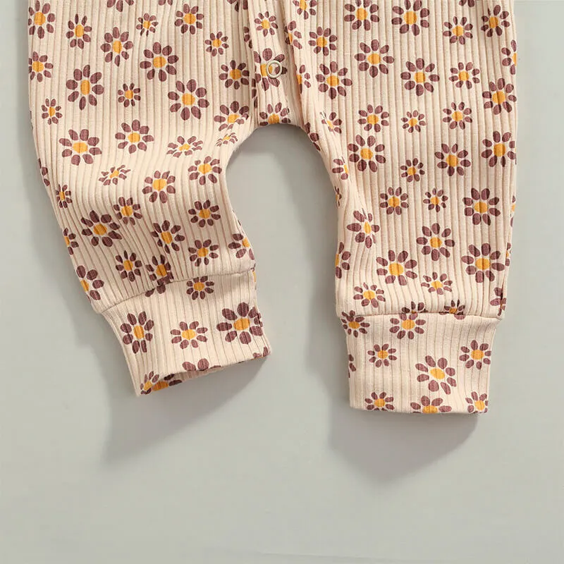 Long Sleeve Daisy Baby Jumpsuit