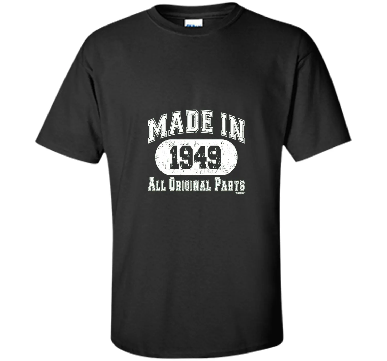 Made In 1949 All Original Parts Funny Birthday T-Shirt w