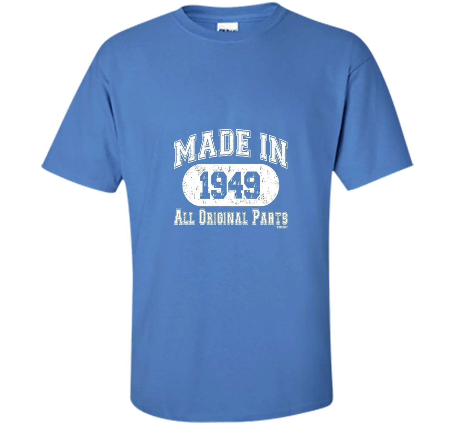 Made In 1949 All Original Parts Funny Birthday T-Shirt w