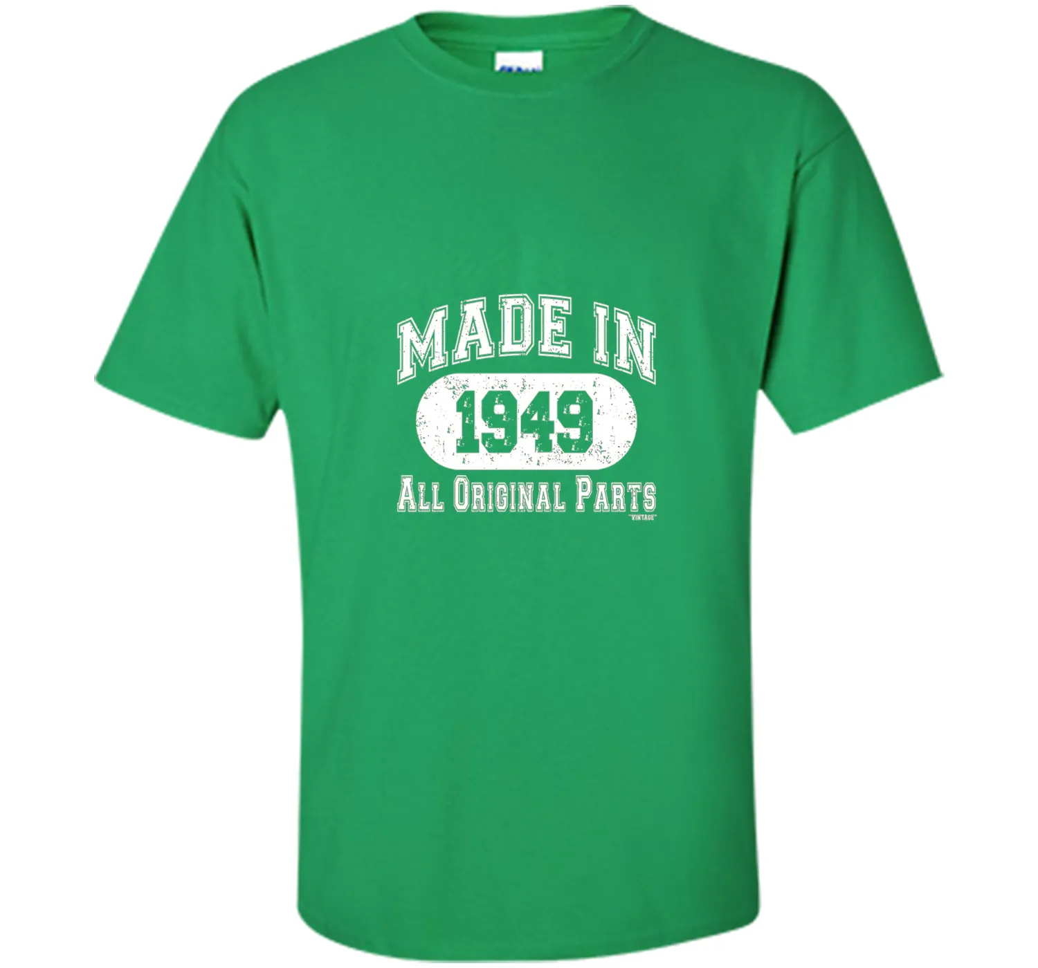 Made In 1949 All Original Parts Funny Birthday T-Shirt w