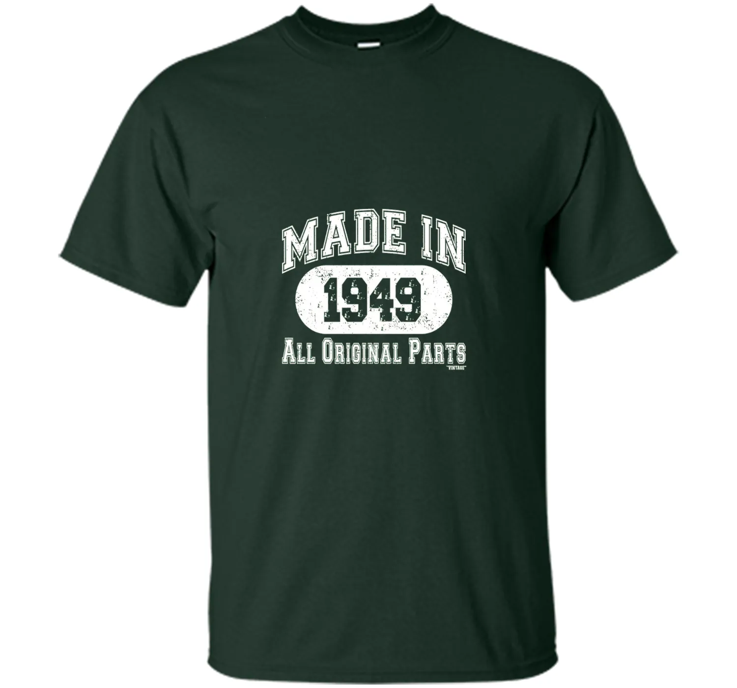Made In 1949 All Original Parts Funny Birthday T-Shirt w