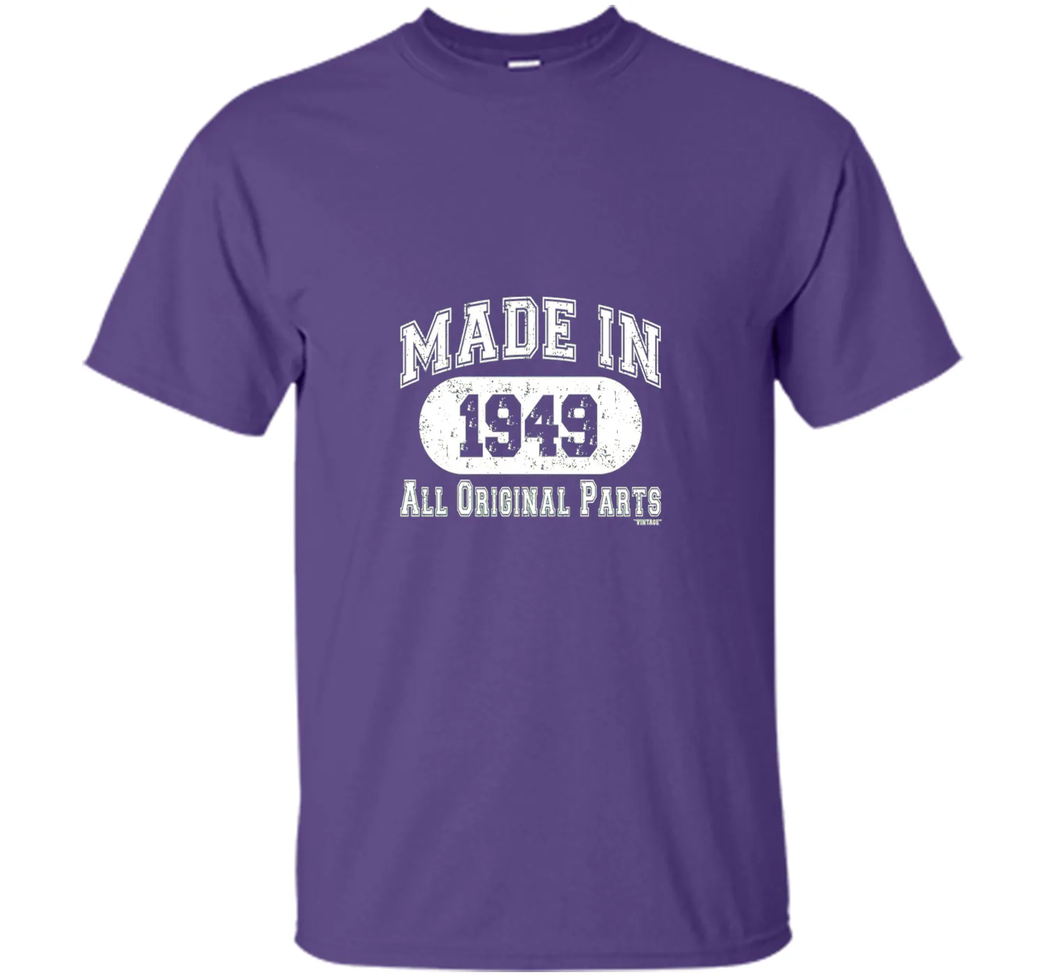 Made In 1949 All Original Parts Funny Birthday T-Shirt w