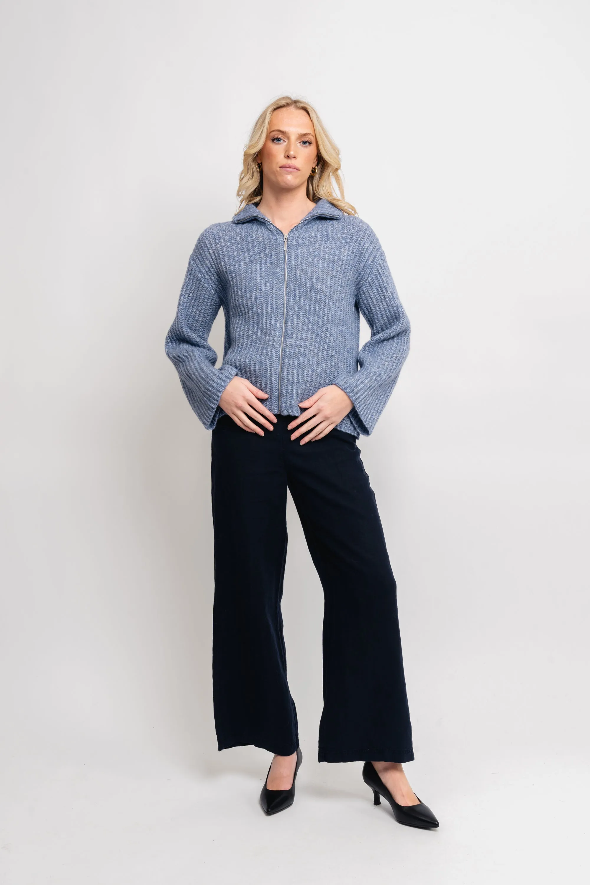 Majken Cardigan - Faded Denim