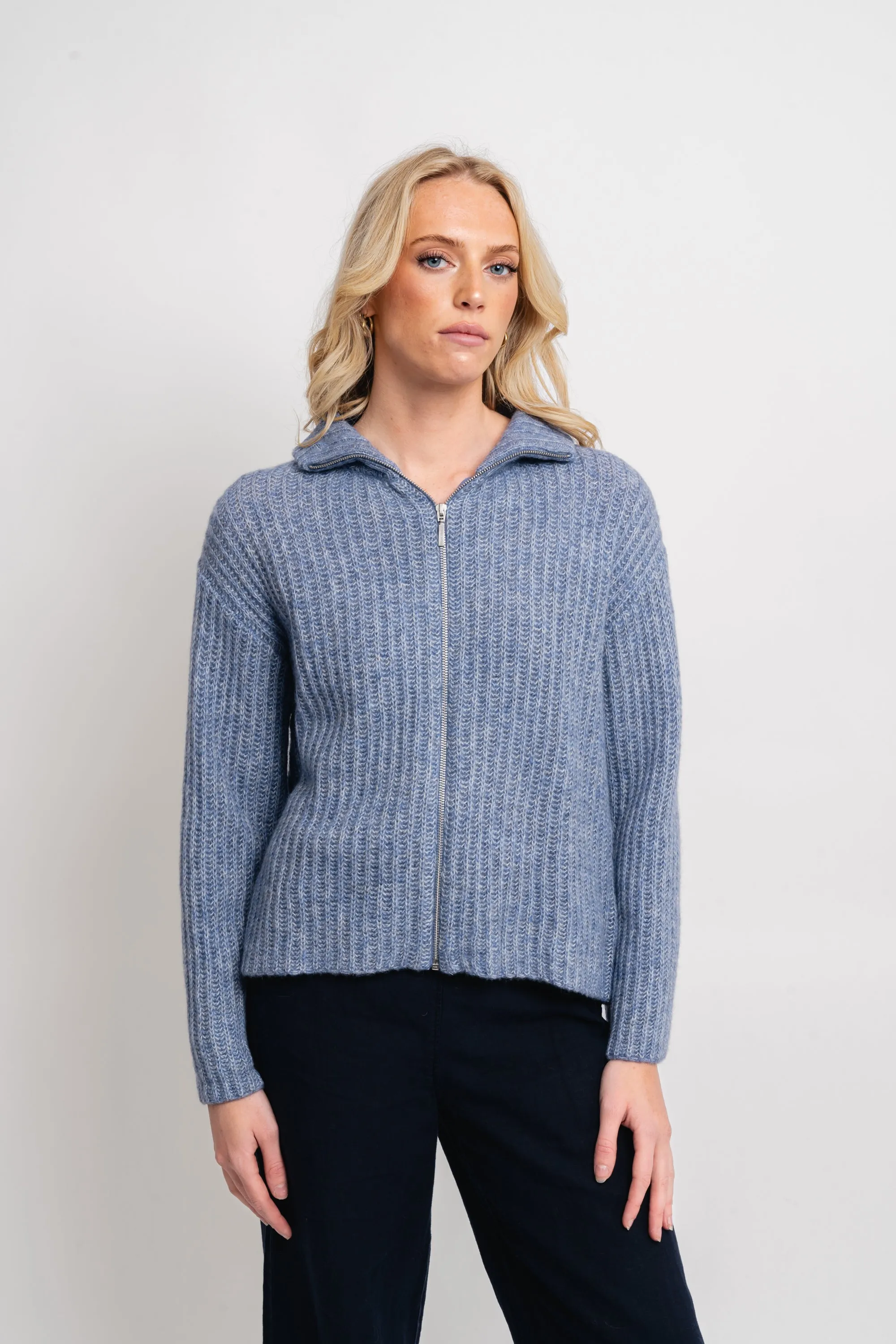 Majken Cardigan - Faded Denim