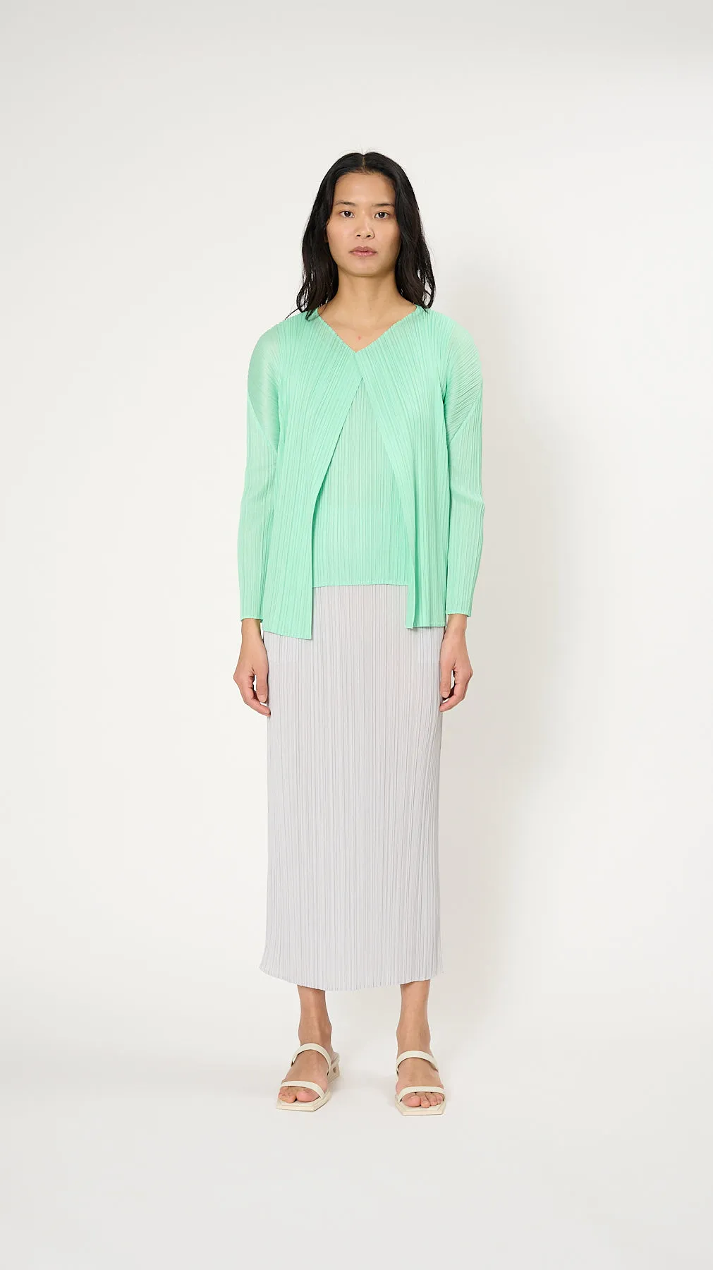 March Monthly Colors Cardigan in Mint Green