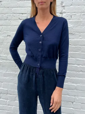 Marni Cardigan in Featherweight Cashmere - Night