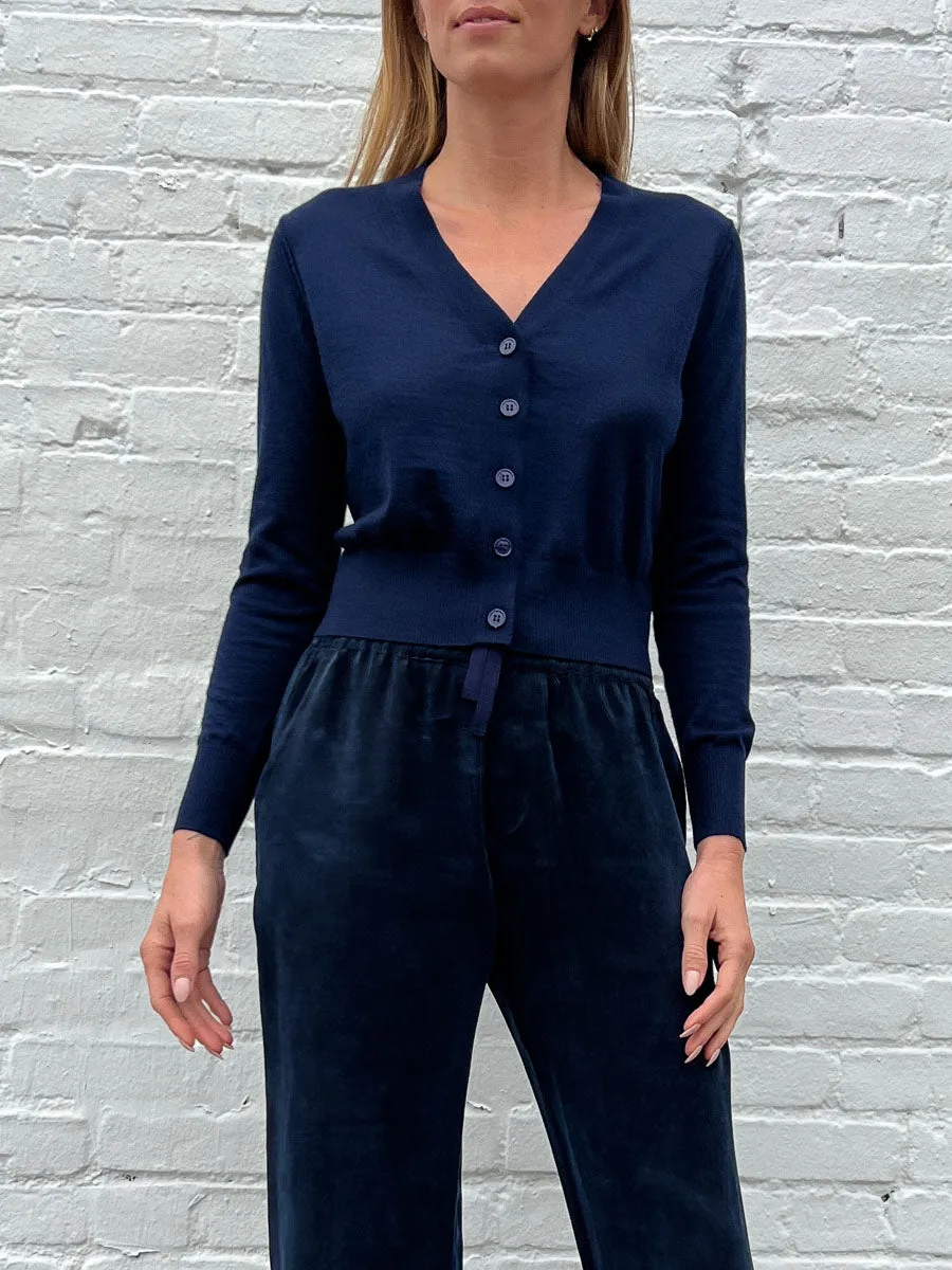 Marni Cardigan in Featherweight Cashmere - Night