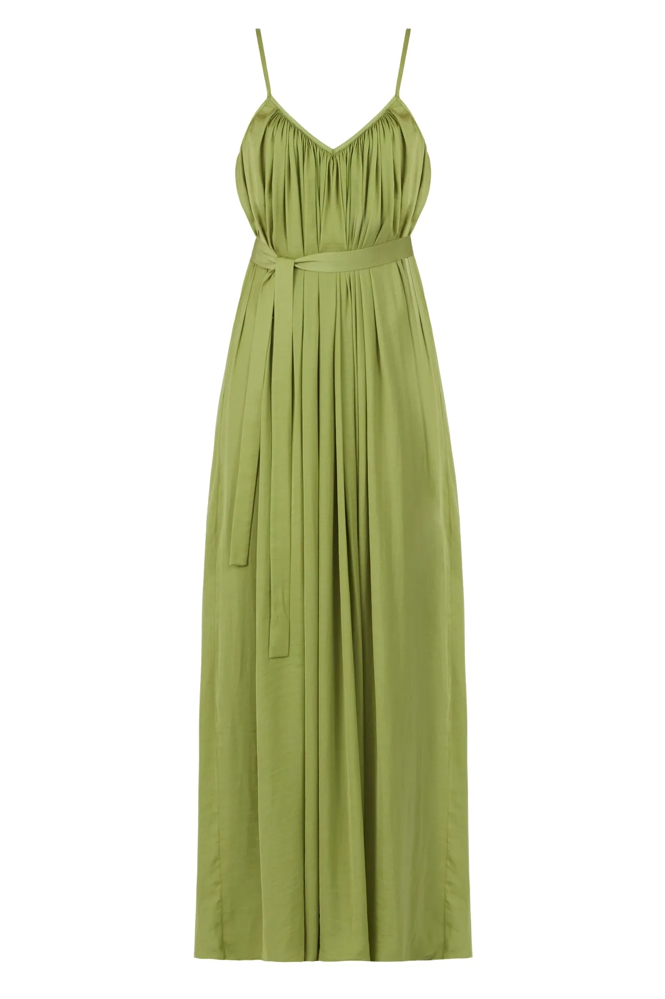 MEFYA flowing pastel green bridesmaid dress