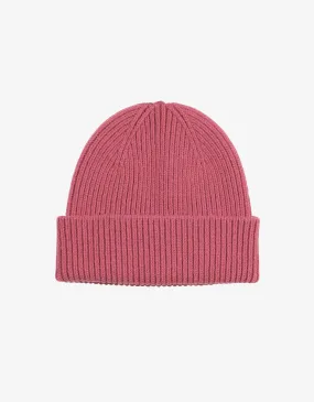 Merino Wool Beanie - Raspberry Pink