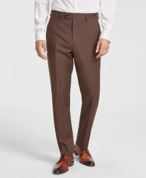 Michael Kors Mens Classic fit Dress Pants 38 / 30 Brown Solid Stretch