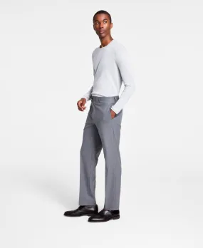 Michael Kors Men's Classic Fit Fall Patterned Dress Pants Light Grey 36 x 34