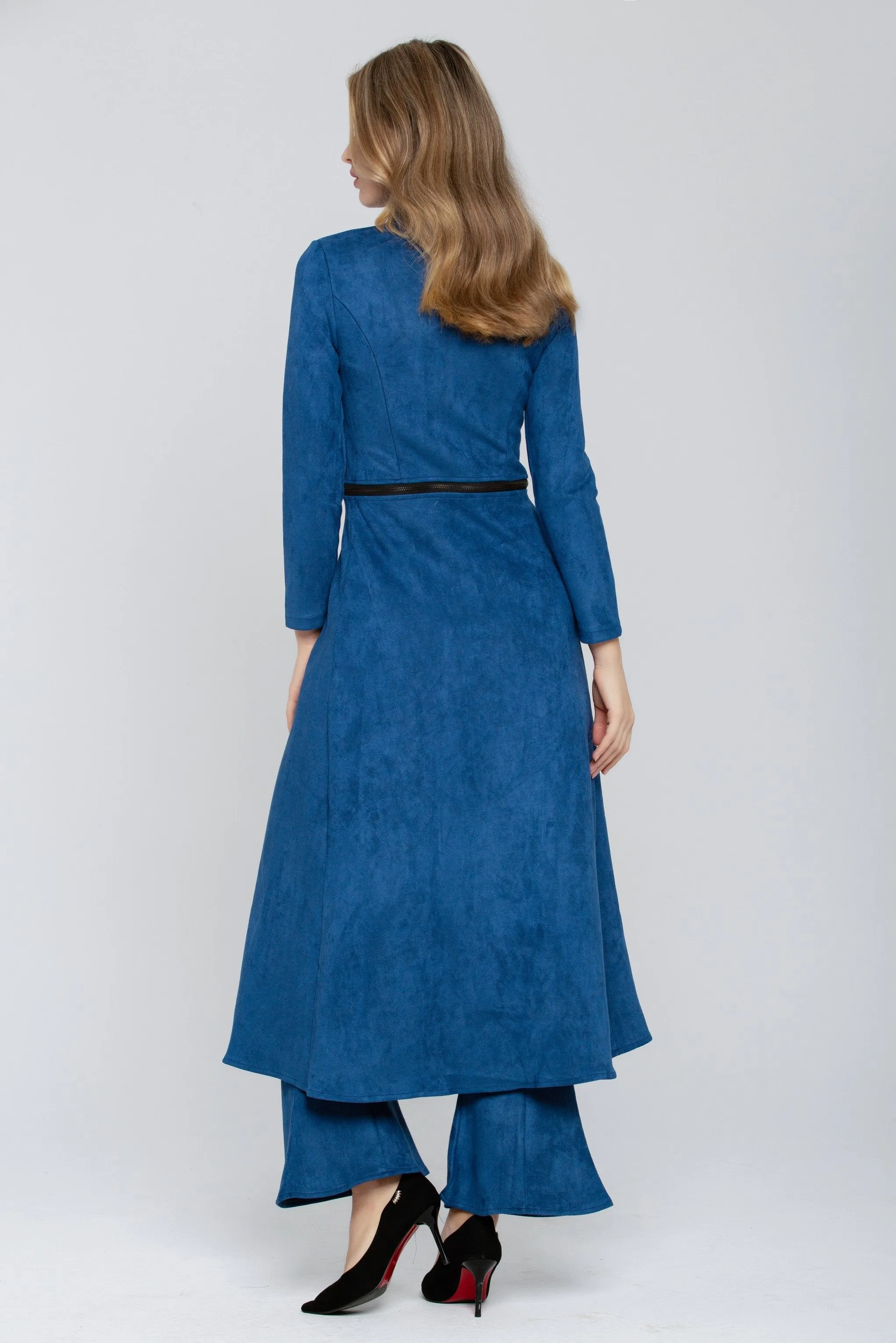 Midnight Blue Full Sleeves Zip Up 2 piece