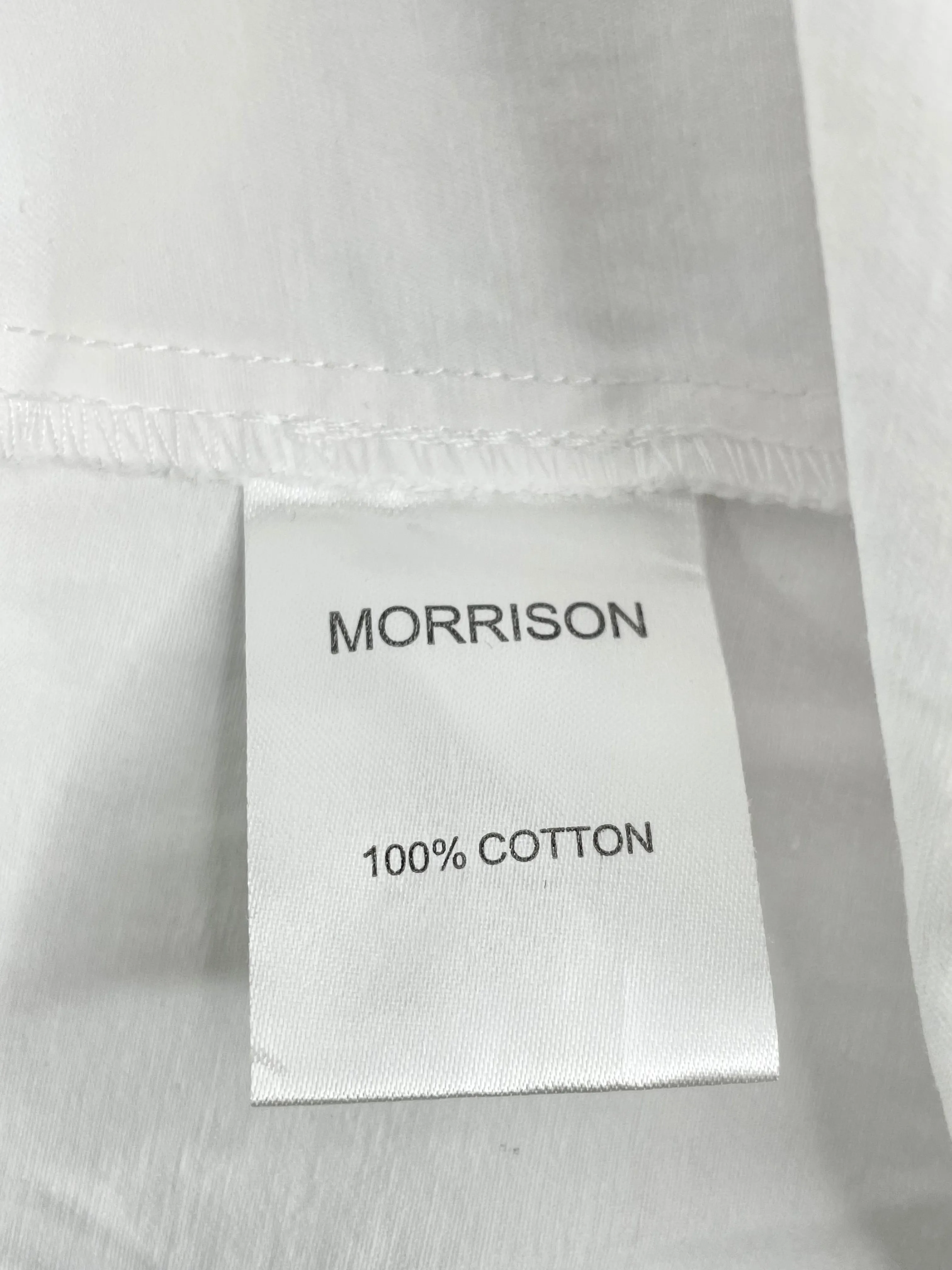 Morrison White Crisp Cotton Wrap Dress - AU8