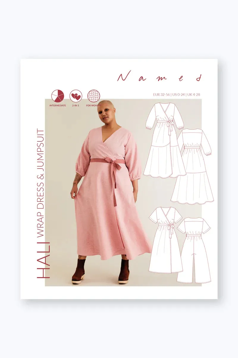Named Clothing - HALI Wrap Dress and Jumpsuit Sewing Pattern