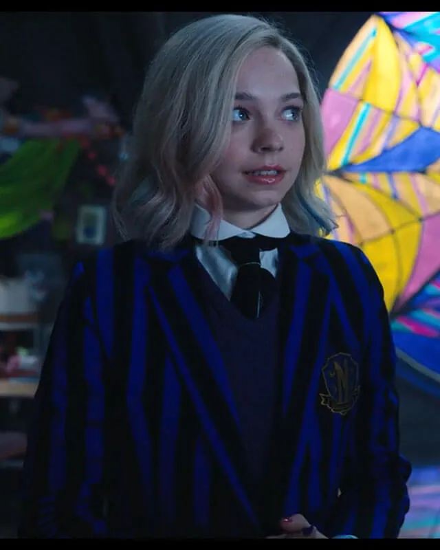 Nevermore Academy Striped Uniform Coat S01
