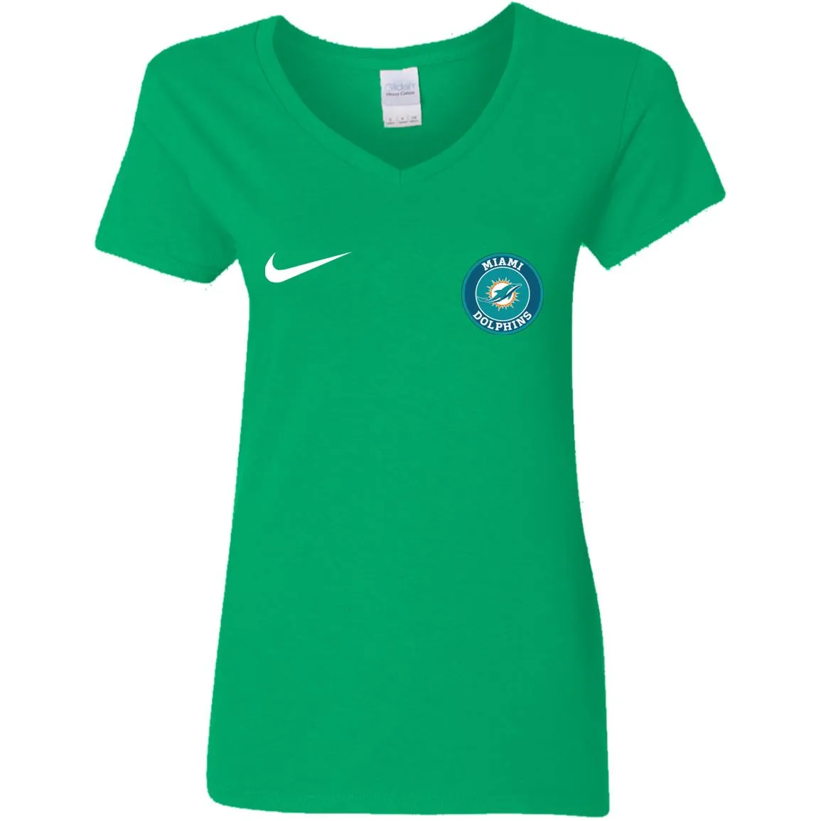 Nike Miami Dolphins Nfl Football Women V-Neck T-Shirt