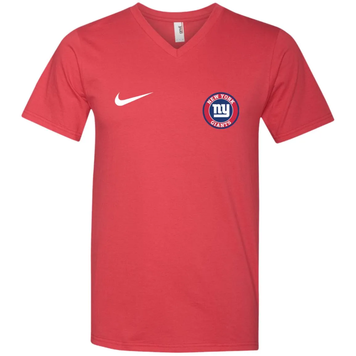 Nike New York Giants Nfl Football Men V-Neck T-Shirt