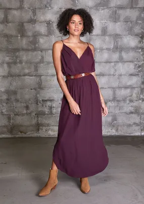 Open Back Sleeveless Maxi Dress