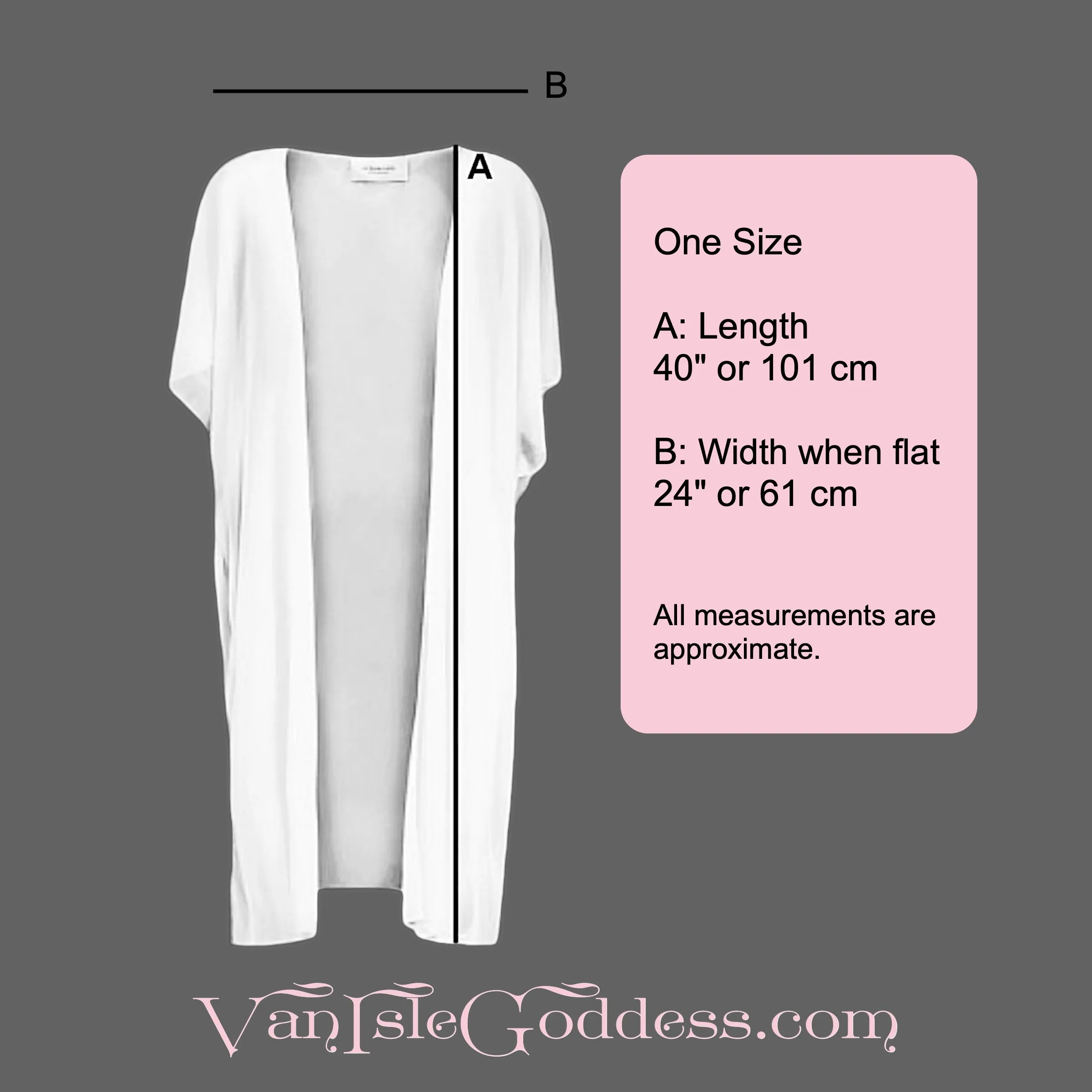 Parksville Beach Short Sleeve Kimono Wrap