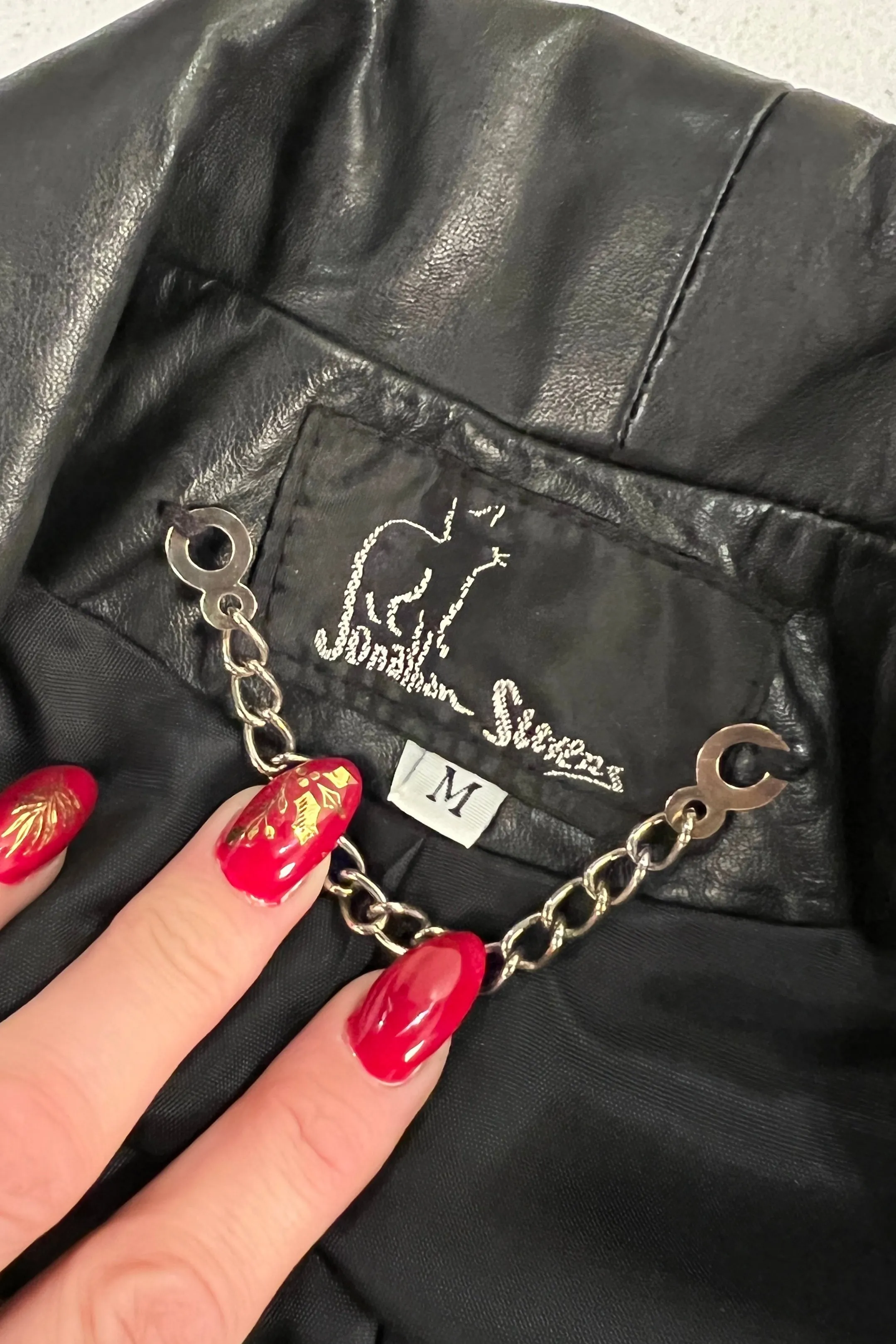 Paula 1980s Leather   Wool Gigot Sleeve Coat