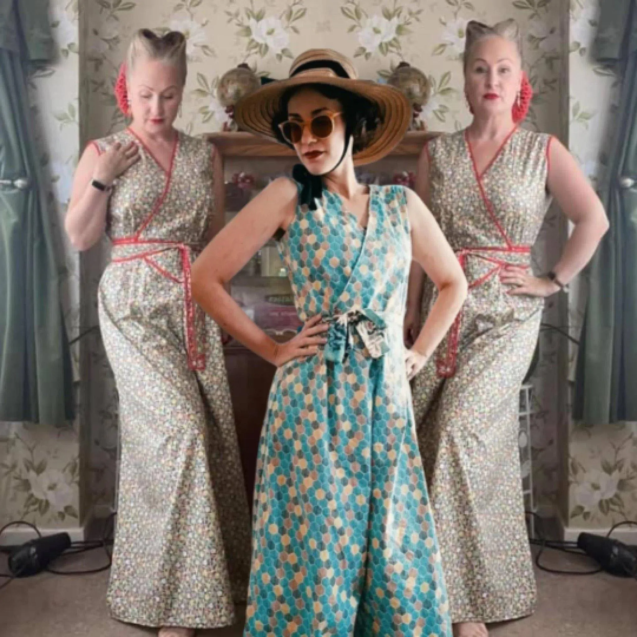 PDF - 1930s Pattern - 'Day or Night' Jumpsuit, Beachwear, Lounging Pajamas - 'Easy to Sew' -  Bust 35" - 51" (89 - 129.5cm) - Download
