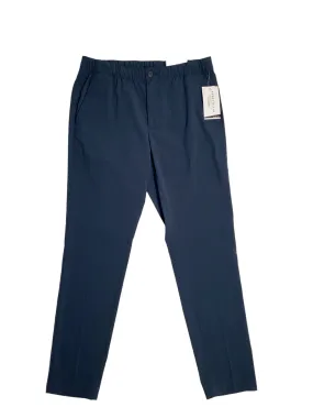 Perry Ellis Portfolio Men's Slim Fit Drawstring Dress Pants Dark Sapphire Medium
