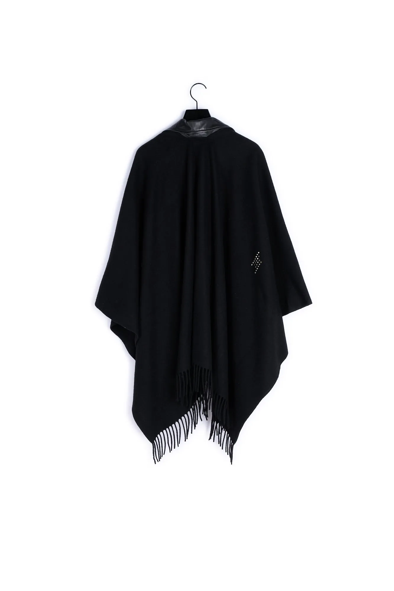 Poncho biker gris studs